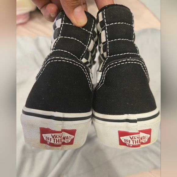 Vans Black and‎ White Checkered Sneakers - Picture 5 of 7